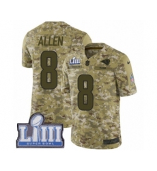 Men's Nike Los Angeles Rams #8 Brandon Allen Limited Camo 2018 Salute to Service Super Bowl LIII Bound NFL Jersey