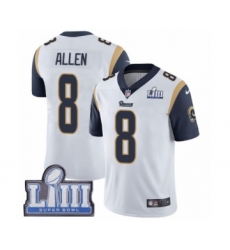 Youth Nike Los Angeles Rams #8 Brandon Allen White Vapor Untouchable Limited Player Super Bowl LIII Bound NFL Jersey