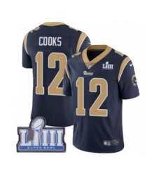 Youth Nike Los Angeles Rams #12 Brandin Cooks Navy Blue Team Color Vapor Untouchable Limited Player Super Bowl LIII Bound NFL Jersey
