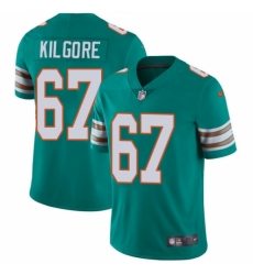 Men's Nike Miami Dolphins #67 Daniel Kilgore Game Aqua Green Alternate NFL Jersey
