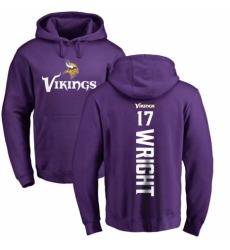 NFL Nike Minnesota Vikings #17 Kendall Wright Purple Backer Pullover Hoodie