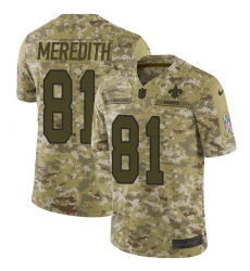Youth Nike New Orleans Saints #81 Cameron Meredith Limited Camo 2018 Salute to Service NFL Jersey