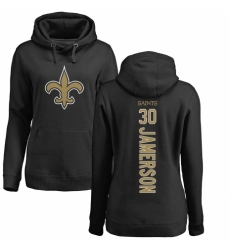 NFL Women's Nike New Orleans Saints #30 Natrell Jamerson Black Backer Pullover Hoodie