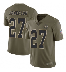 Youth Nike New Orleans Saints #27 Natrell Jamerson Limited Olive 2017 Salute to Service NFL Jersey