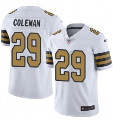 Men's Nike New Orleans Saints #29 Kurt Coleman Limited White Rush Vapor Untouchable NFL Jersey