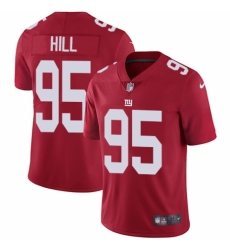 Youth Nike New York Giants #95 B.J. Hill Red Alternate Vapor Untouchable Elite Player NFL Jersey