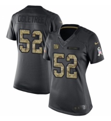 Women's Nike New York Giants #52 Alec Ogletree Limited Black 2016 Salute to Service NFL Jersey