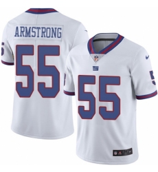 Men's Nike New York Giants #55 Ray-Ray Armstrong Limited White Rush Vapor Untouchable NFL Jersey