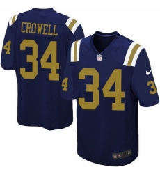 Youth Nike New York Jets #34 Isaiah Crowell Elite Navy Blue Alternate NFL Jersey