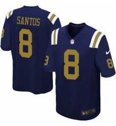 Men's Nike New York Jets #8 Cairo Santos Limited Navy Blue Alternate NFL Jersey