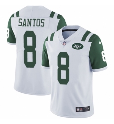 Men's Nike New York Jets #8 Cairo Santos White Vapor Untouchable Limited Player NFL Jersey