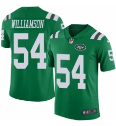 Men's Nike New York Jets #54 Avery Williamson Elite Green Rush Vapor Untouchable NFL Jersey