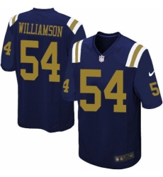 Men's Nike New York Jets #54 Avery Williamson Game Navy Blue Alternate NFL Jersey