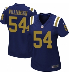 Women's Nike New York Jets #54 Avery Williamson Elite Navy Blue Alternate NFL Jersey
