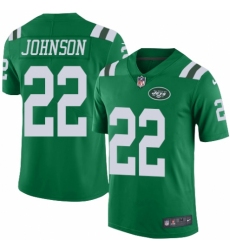 Men's Nike New York Jets #22 Trumaine Johnson Limited Green Rush Vapor Untouchable NFL Jersey