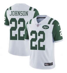 Women's Nike New York Jets #22 Trumaine Johnson White Vapor Untouchable Elite Player NFL Jersey