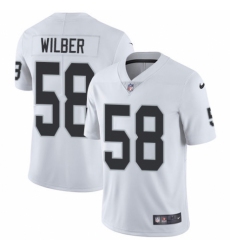 Men's Nike Oakland Raiders #58 Kyle Wilber White Vapor Untouchable Limited Player NFL Jersey