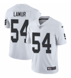 Youth Nike Oakland Raiders #54 Emmanuel Lamur White Vapor Untouchable Elite Player NFL Jersey