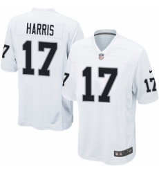 Men's Nike Oakland Raiders #17 Dwayne Harris Game White NFL Jersey