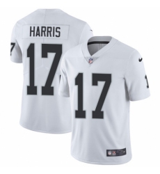 Men's Nike Oakland Raiders #17 Dwayne Harris White Vapor Untouchable Limited Player NFL Jersey