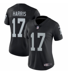 Women's Nike Oakland Raiders #17 Dwayne Harris Black Team Color Vapor Untouchable Elite Player NFL Jersey