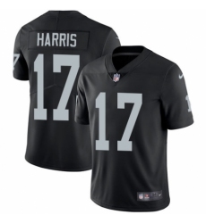 Youth Nike Oakland Raiders #17 Dwayne Harris Black Team Color Vapor Untouchable Elite Player NFL Jersey