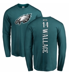 Nike Philadelphia Eagles #14 Mike Wallace Green Backer Long Sleeve T-Shirt