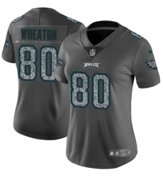 Women's Nike Philadelphia Eagles #80 Markus Wheaton Gray Static Vapor Untouchable Limited NFL Jersey