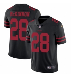 Youth Nike San Francisco 49ers #28 Jerick McKinnon Black Vapor Untouchable Elite Player NFL Jersey