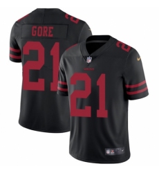 Youth Nike San Francisco 49ers #21 Frank Gore Black Vapor Untouchable Elite Player NFL Jersey