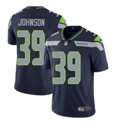 Youth Nike Seattle Seahawks #39 Dontae Johnson Navy Blue Team Color Vapor Untouchable Limited Player NFL Jersey