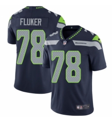 Youth Nike Seattle Seahawks #78 D.J. Fluker Navy Blue Team Color Vapor Untouchable Elite Player NFL Jersey