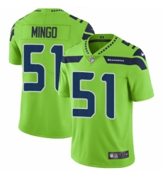 Men's Nike Seattle Seahawks #51 Barkevious Mingo Elite Green Rush Vapor Untouchable NFL Jersey