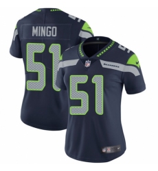 Women's Nike Seattle Seahawks #51 Barkevious Mingo Navy Blue Team Color Vapor Untouchable Elite Player NFL Jersey