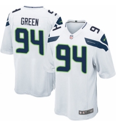Men's Nike Seattle Seahawks #94 Rasheem Green Game White NFL Jersey