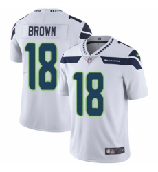 Youth Nike Seattle Seahawks #18 Jaron Brown White Vapor Untouchable Elite Player NFL Jersey