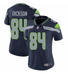 Women's Nike Seattle Seahawks #84 Ed Dickson Navy Blue Team Color Vapor Untouchable Elite Player NFL Jersey
