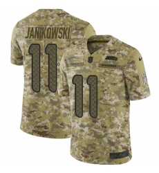 Youth Nike Seattle Seahawks #11 Sebastian Janikowski Limited Camo 2018 Salute to Service NFL Jersey
