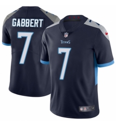 Youth Nike Tennessee Titans #7 Blaine Gabbert Navy Blue Team Color Vapor Untouchable Elite Player NFL Jersey