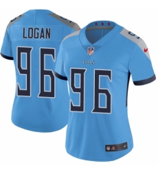 Women's Nike Tennessee Titans #96 Bennie Logan Light Blue Alternate Vapor Untouchable Elite Player NFL Jersey