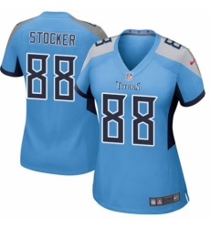 Women's Nike Tennessee Titans #88 Luke Stocker Game Light Blue Alternate NFL Jersey