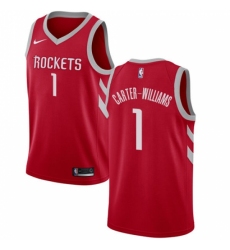 Men's Nike Houston Rockets #1 Michael Carter-Williams Swingman Red NBA Jersey - Icon Edition