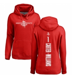 NBA Women's Nike Houston Rockets #1 Michael Carter-Williams Red Backer Pullover Hoodie