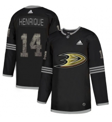 Men's Adidas Anaheim Ducks #14 Adam Henrique Black Authentic Classic Stitched NHL Jersey