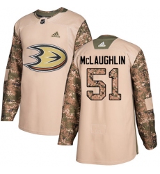 Youth Adidas Anaheim Ducks #51 Blake McLaughlin Authentic Camo Veterans Day Practice NHL Jersey