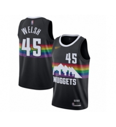 Men's Denver Nuggets #45 Thomas Welsh Swingman Black Basketball Jersey - 2019 20 City Edition