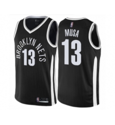 Women's Brooklyn Nets #13 Dzanan Musa Swingman Black Basketball Jersey - City Edition