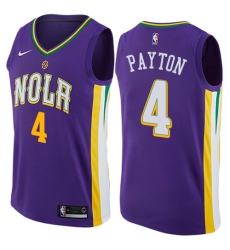 Women's Nike New Orleans Pelicans #4 Elfrid Payton Swingman Purple NBA Jersey - City Edition