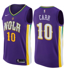 Women's Nike New Orleans Pelicans #10 Tony Carr Swingman Purple NBA Jersey - City Edition