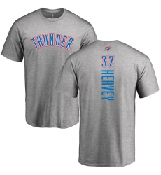 NBA Nike Oklahoma City Thunder #37 Kevin Hervey Ash Backer T-Shirt